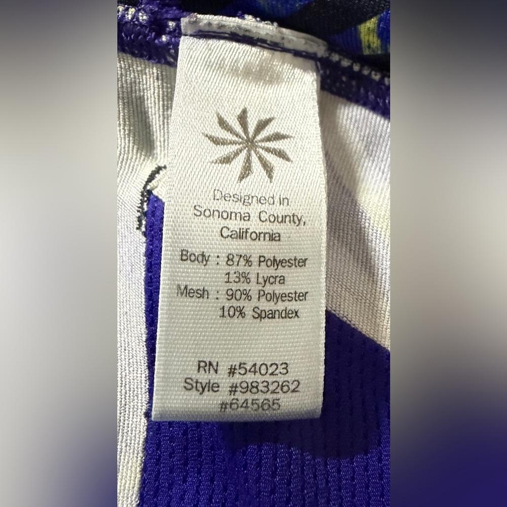 Athleta Blue and Yellow Patterned Capris - Picture 9 of 9